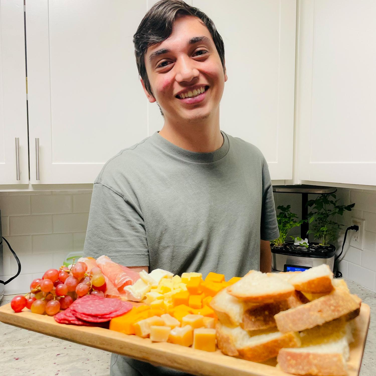 Another hobby we have is making charcuterie boards from Italian markets.