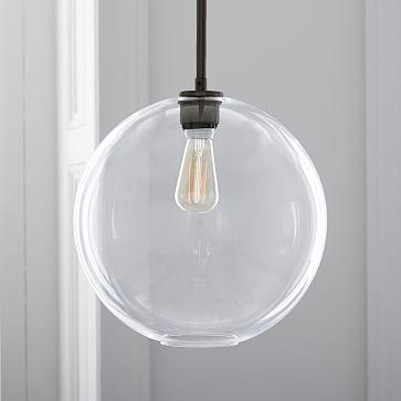 Sculptural Glass Globe Pendant - Large