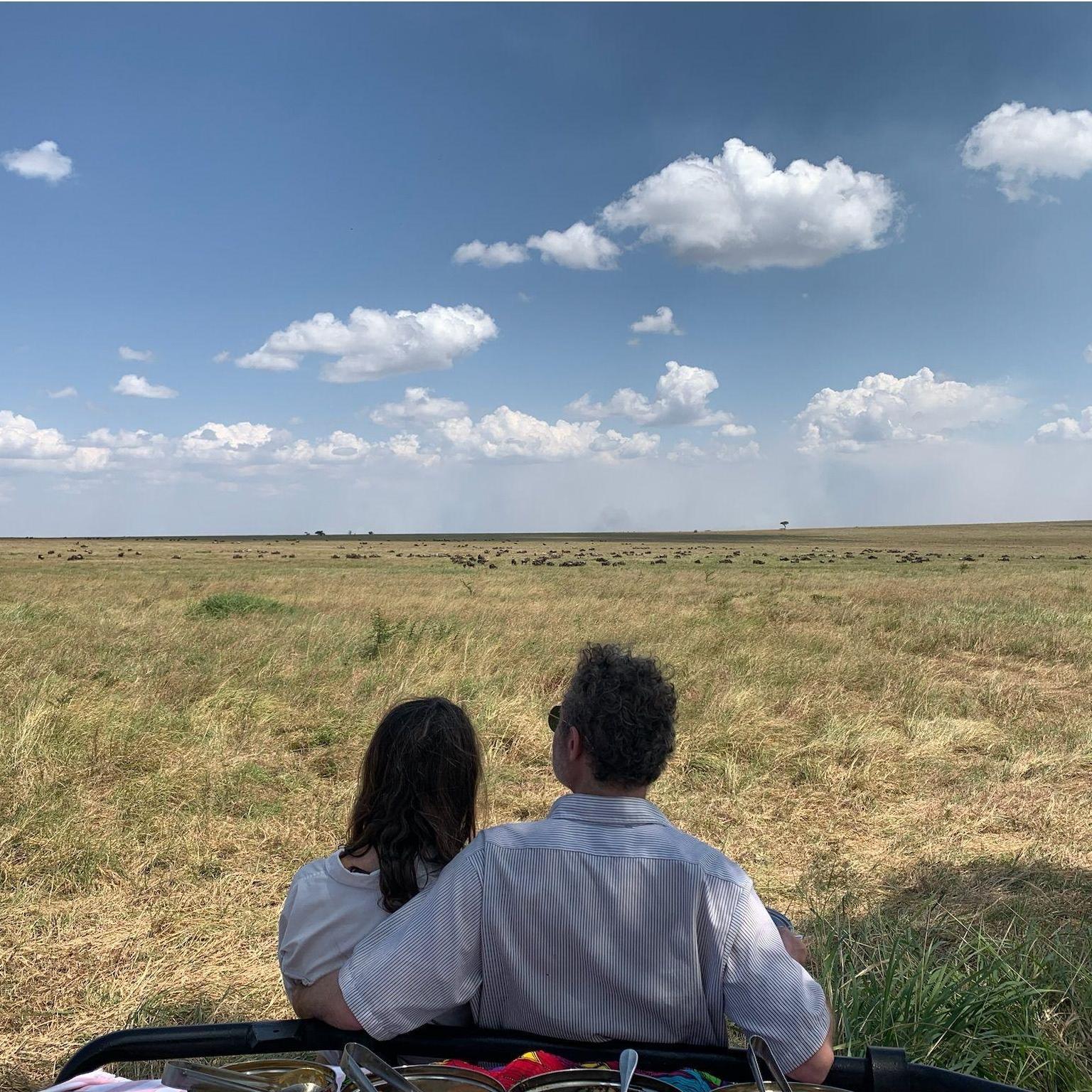 looking out at the great migration, serengeti national park, tanzania, june 2024