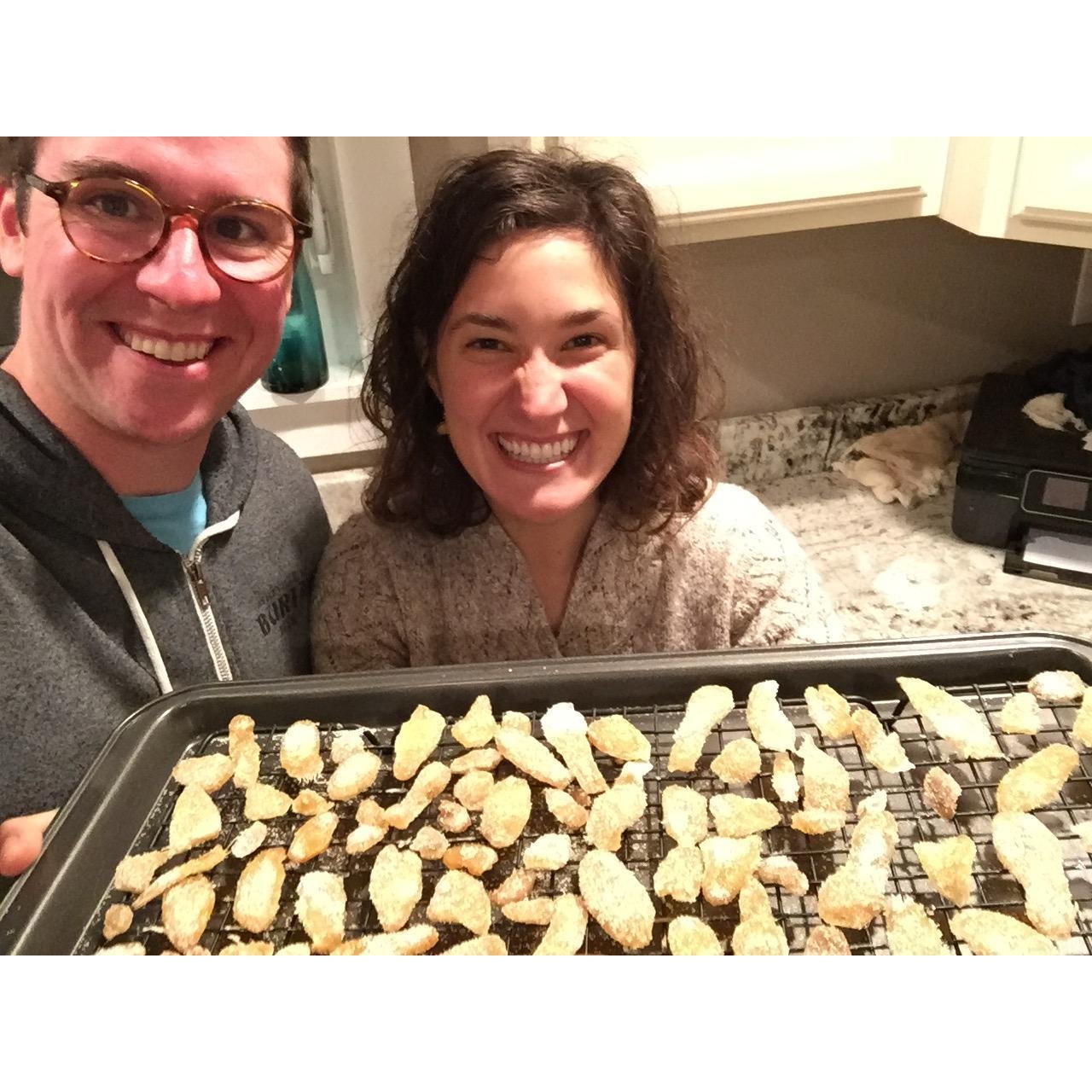Homemade candied ginger!