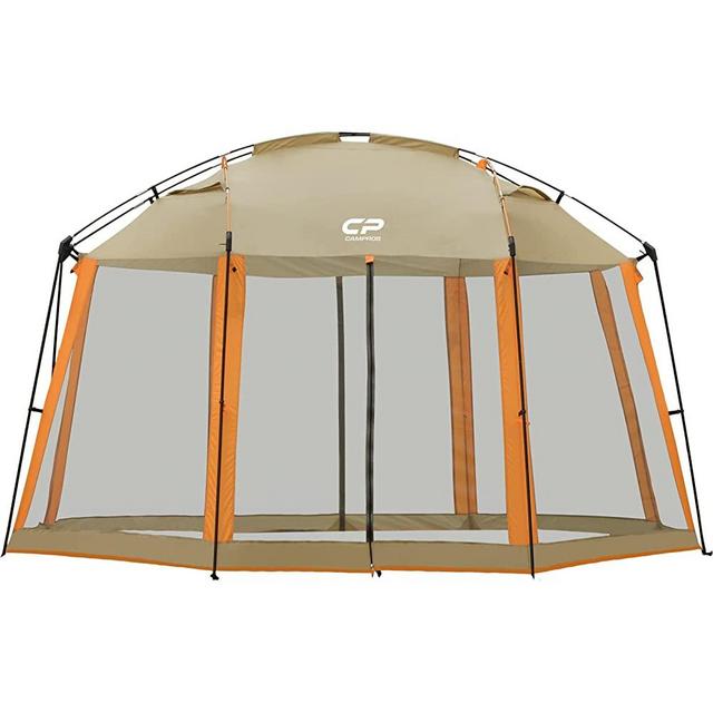 CAMPROS CP Screen House Room 13 x 13 Ft Screened Mesh Net Wall Canopy Tent Camping Tent Screen Shelter Gazebos for Patios Outdoor Camping Activities