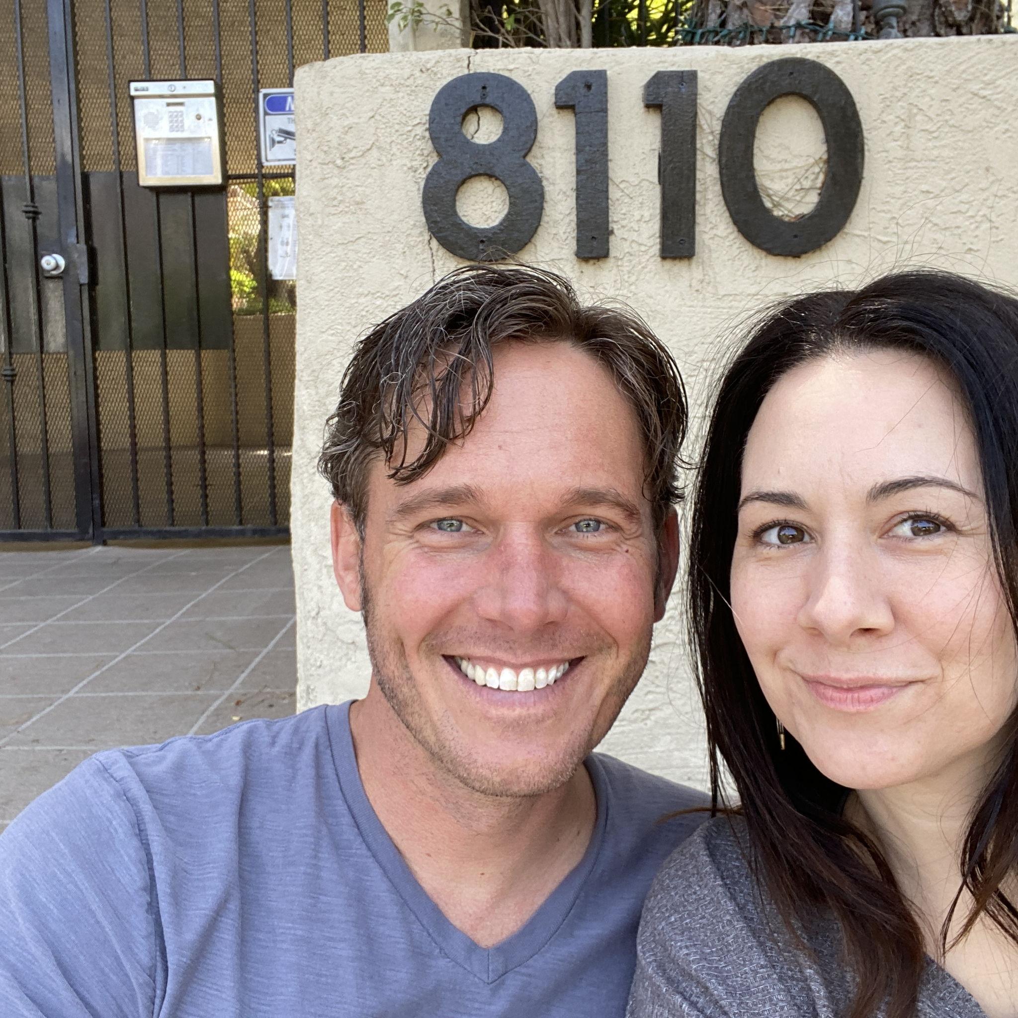 Our first photo at our new home