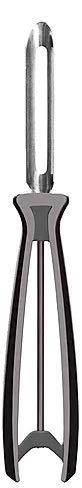 Linden Sweden Fruit and Vegetable Peeler – Made In Sweden- Great for Apples, Carrots and Potatoes - Soft-Grip Handle for Comfort and Safety - Dishwasher Safe - Stainless Steel Construction (Gray)