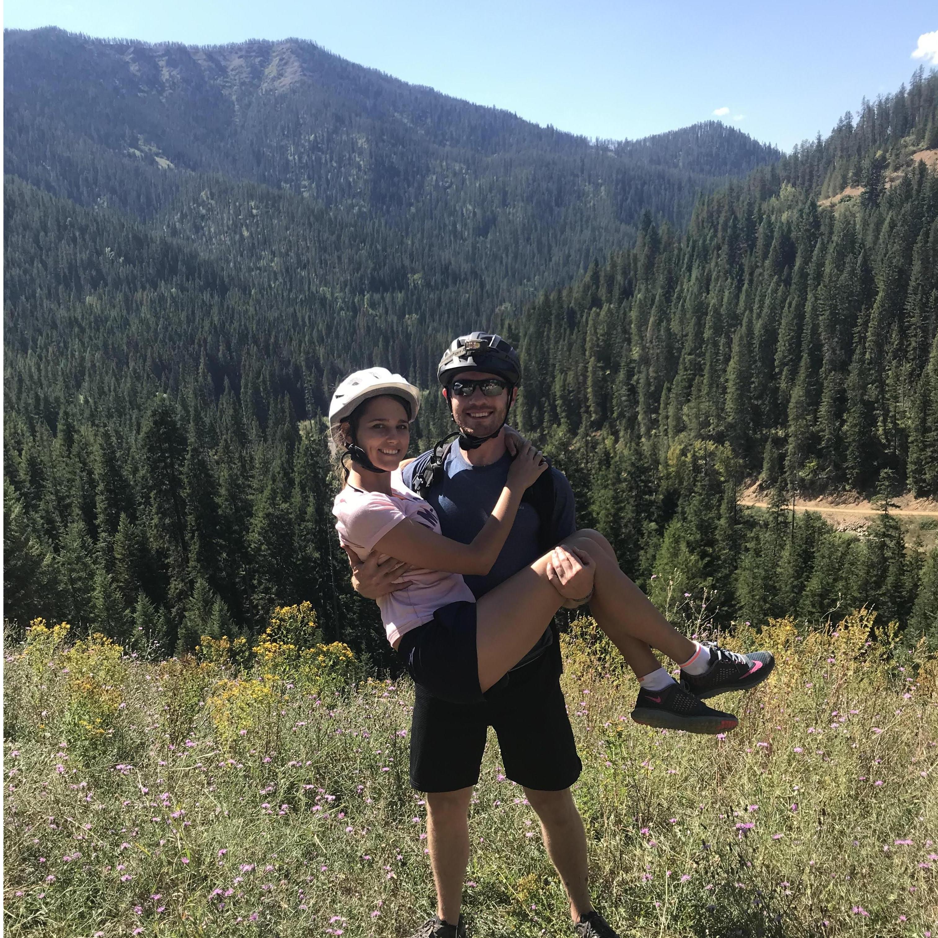July 2019, Idaho - Riding the trails with the fresh smell of pine!