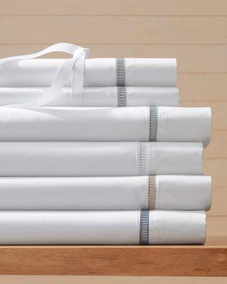 Wrinkle-Resistant Embroidered Sateen Pillow Cases | Garnet Hill