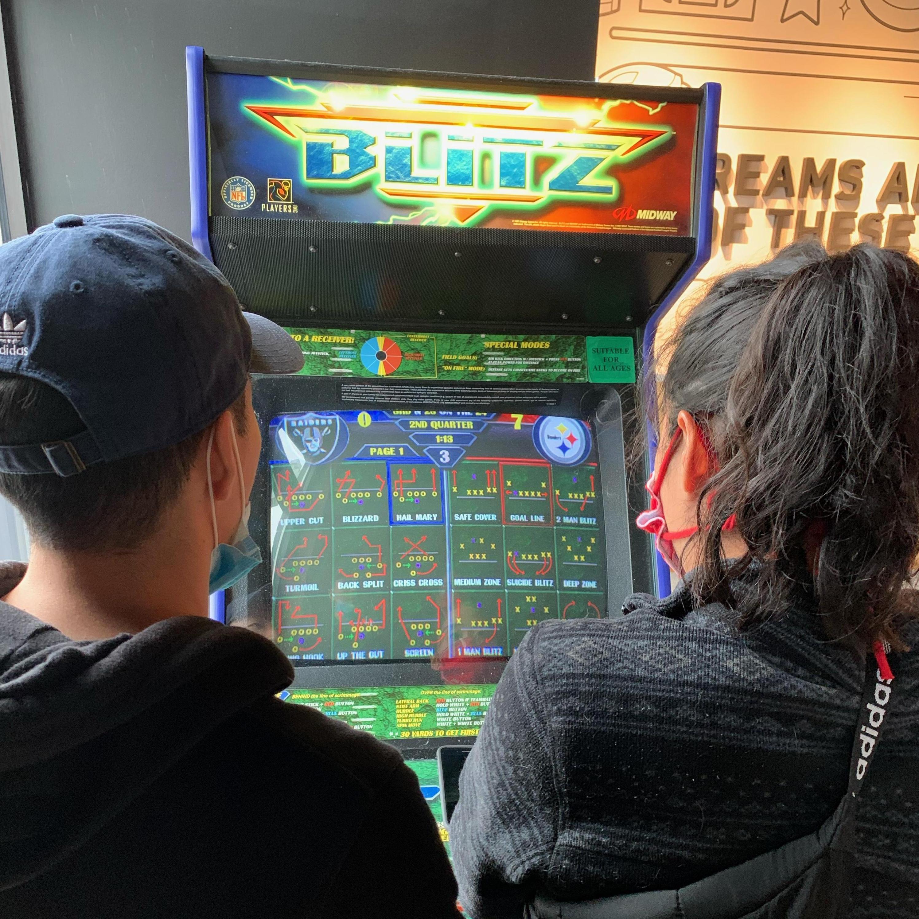 We like to play games, especially when Cindy beats him, which is often.