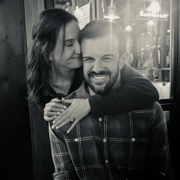 After our surprise engagement party our friends threw