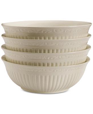 Dinnerware, Set of 4 Italian Countryside Cereal Bowls