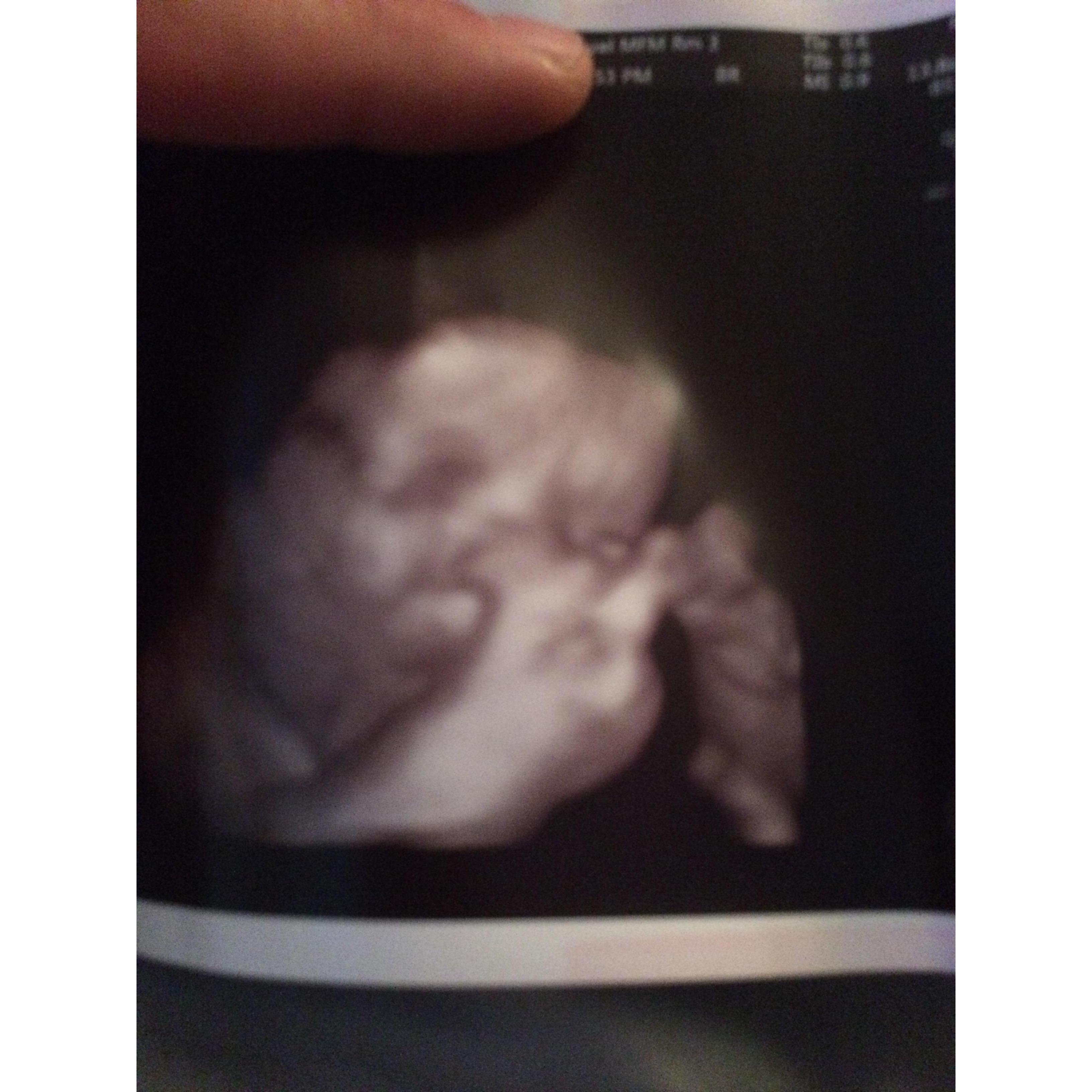 We knew our little girl would be so smart, she already knew sign language! (yes that is her middle finger)