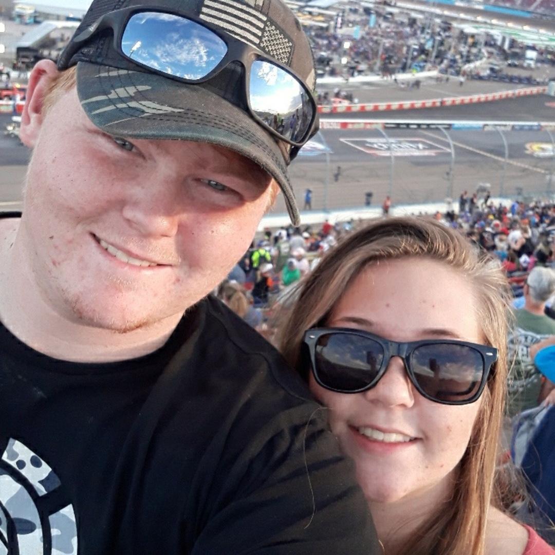 NASCAR together and first out-of-town trip together