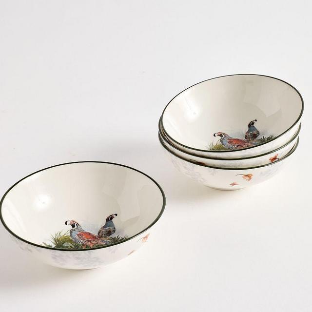 Fantastical Forest Stoneware Cereal Bowls, Set of 4 - Multi