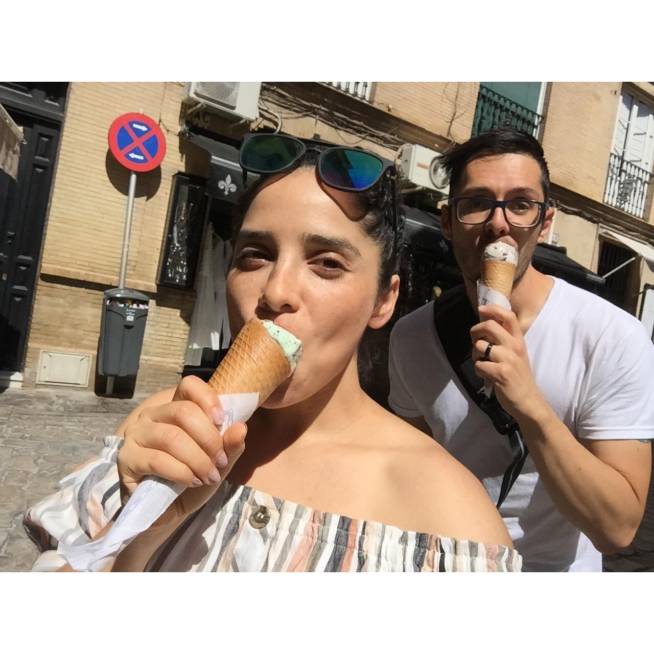 Ice Cream Lovers! Sevilla, Spain.