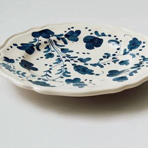 Flora Side Plate, Blue
