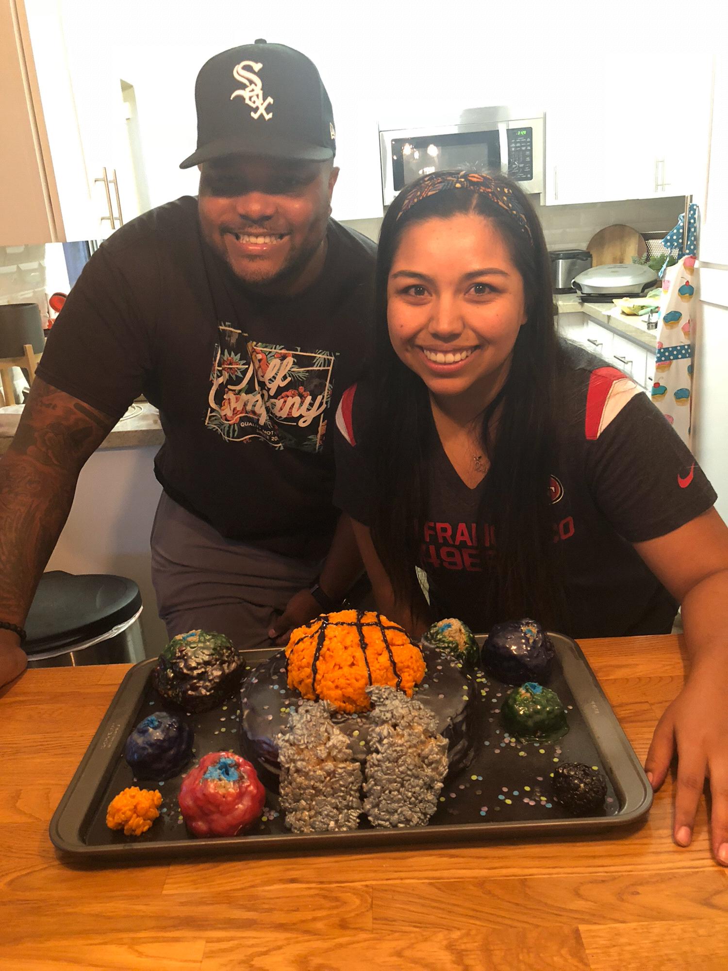 Nailed it! Space theme cake competition with the family.