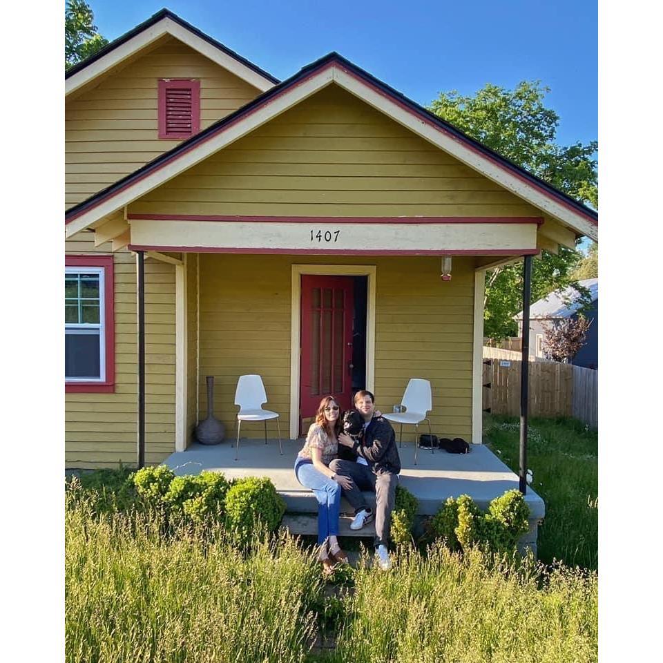 Our first house, also where we got engaged