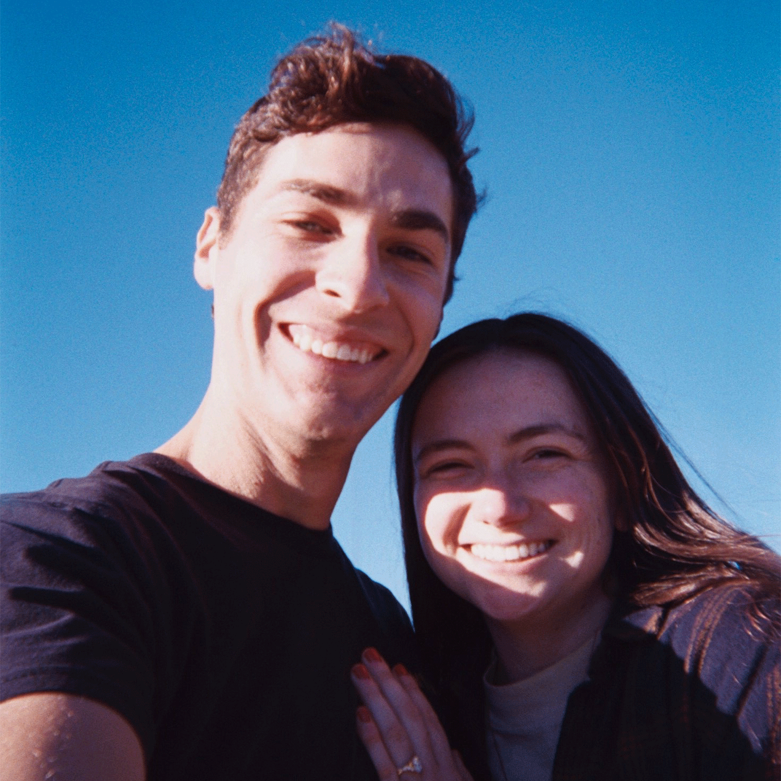 Minutes after getting engaged at Yaki Point at the Grand Canyon!