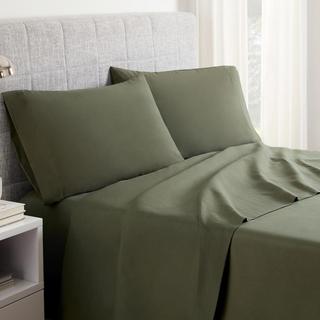 Easy Living Solid 4-Piece Sheet Set