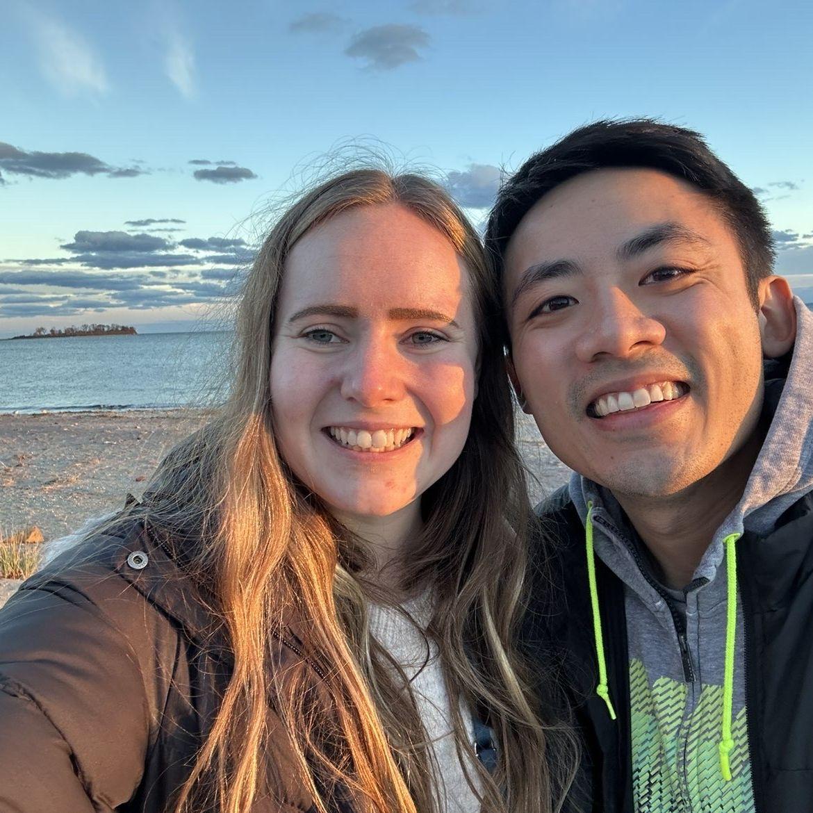 Enjoying the sunset at Walnut Beach, CT - November 2025