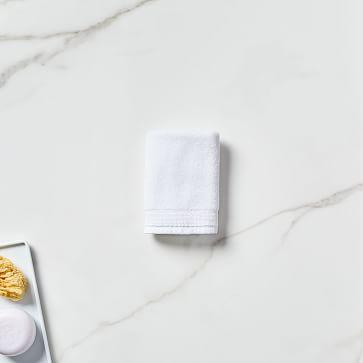 Organic Luxe Fibrosoft Towel, Washcloth, White