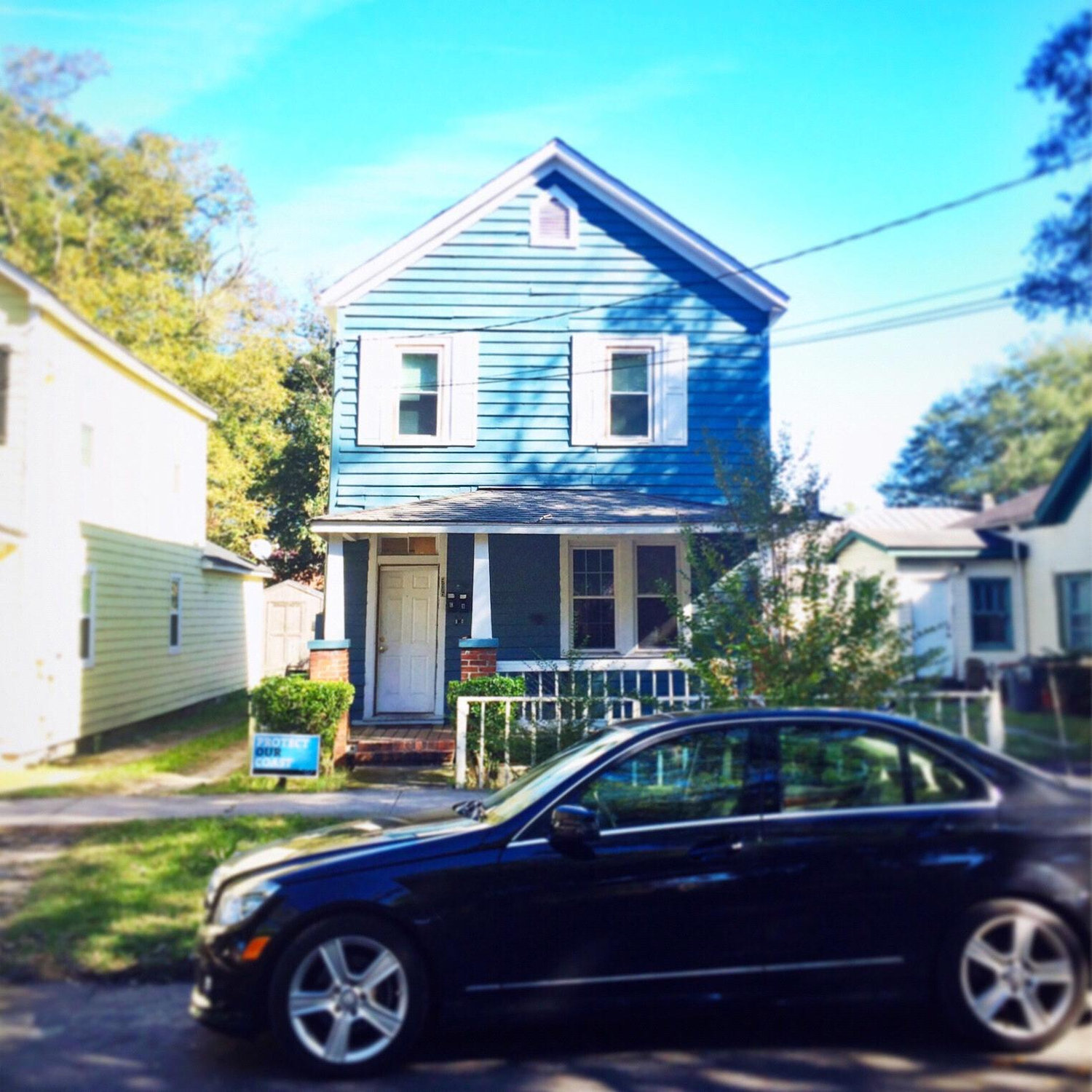 Our first place together in downtown Wilmington, 2015.