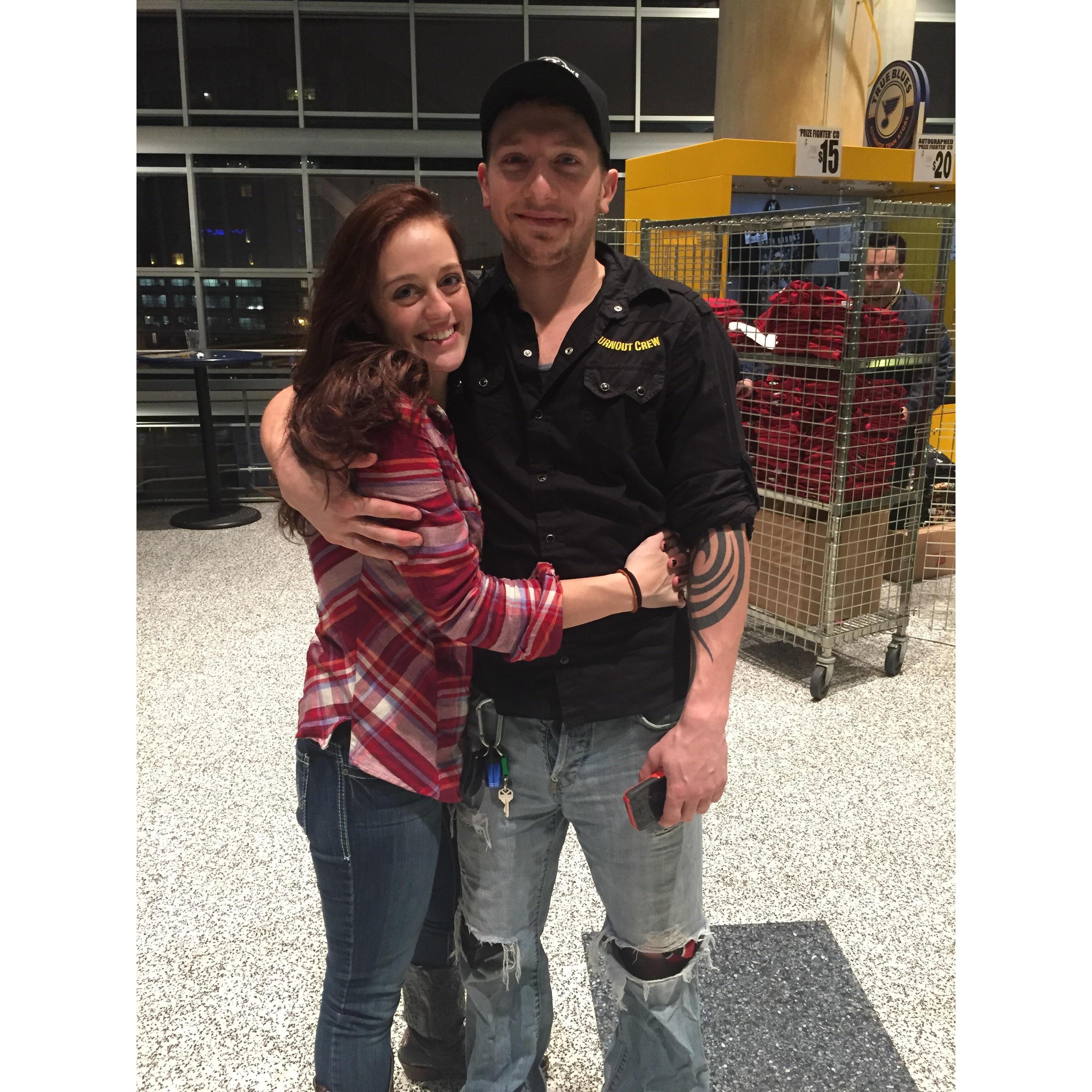 Our First Picture and First Concert Together (12/2014)