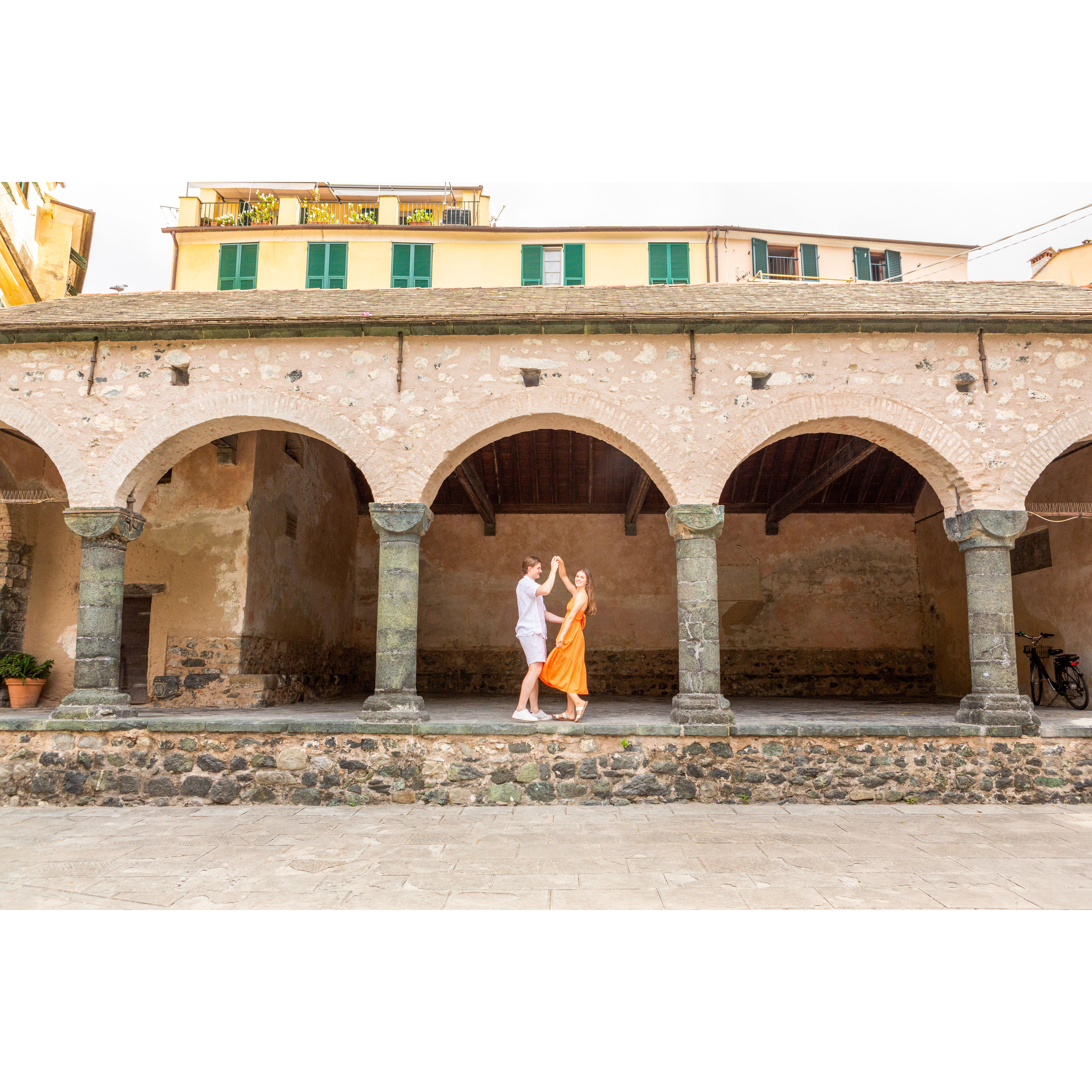 Engaged in Levanto, Italy - June 16, 2024