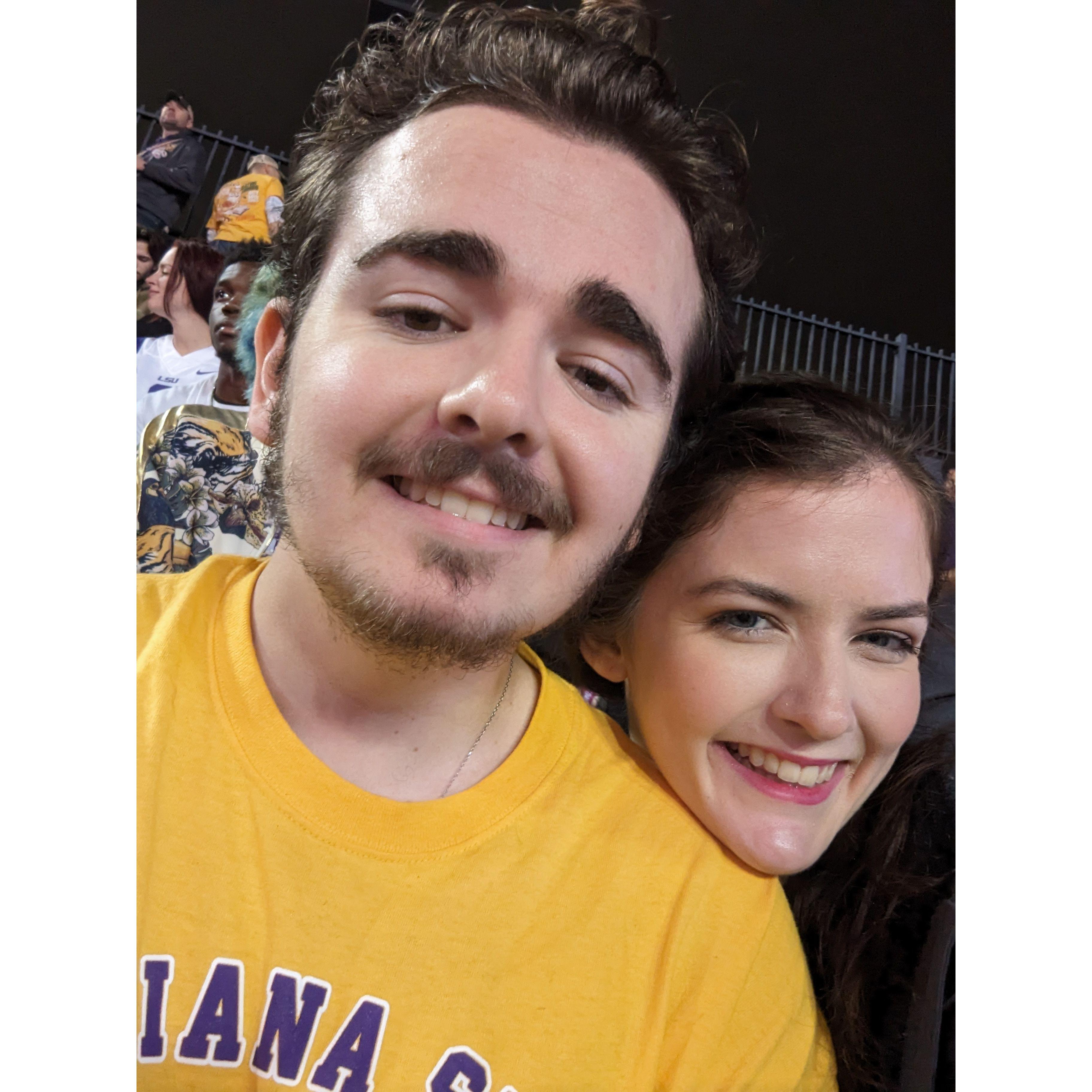 One of the few LSU football games we went too together