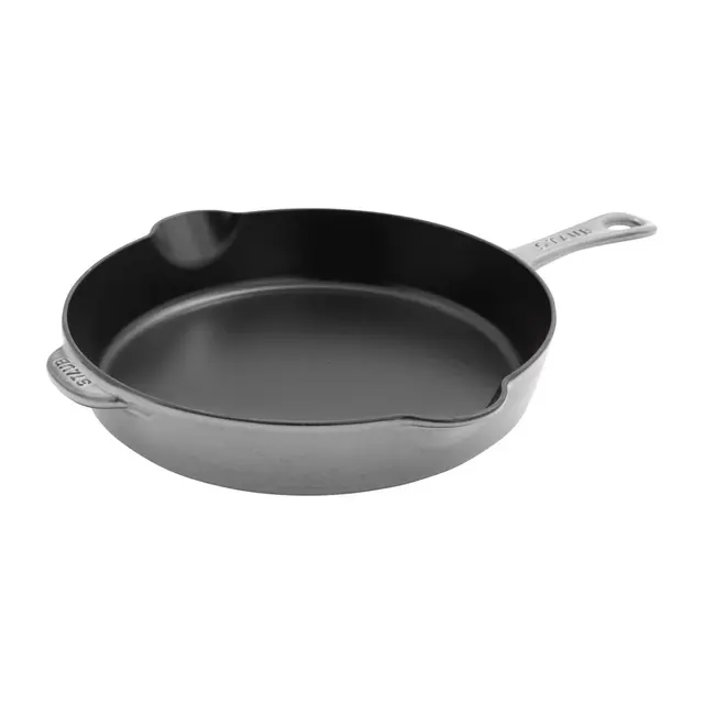 Staub 11-Inch Enameled Cast Iron Traditional Skillet in Graphite Grey