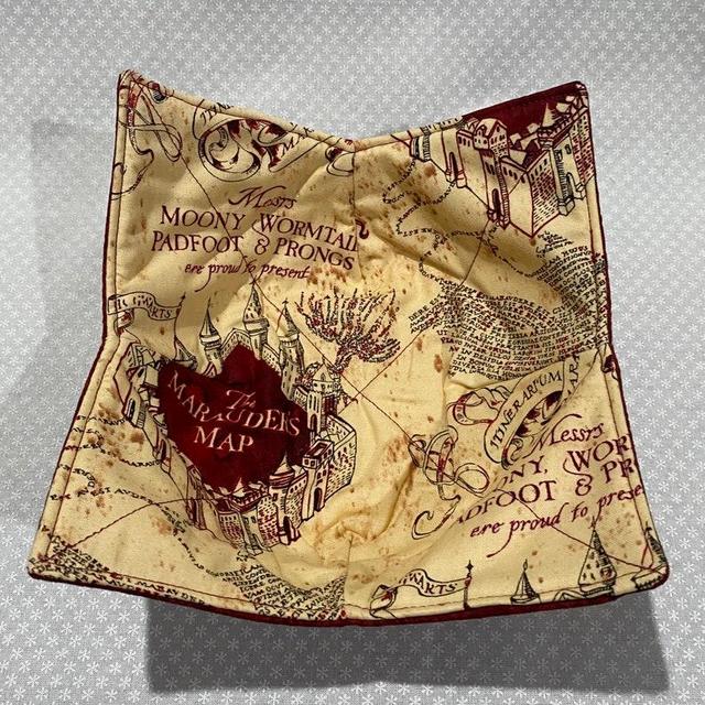 Harry Potter Marauder's Map, Daily Prophet or Quidditch Microwavable Bowl Cozy / Bowl Holder