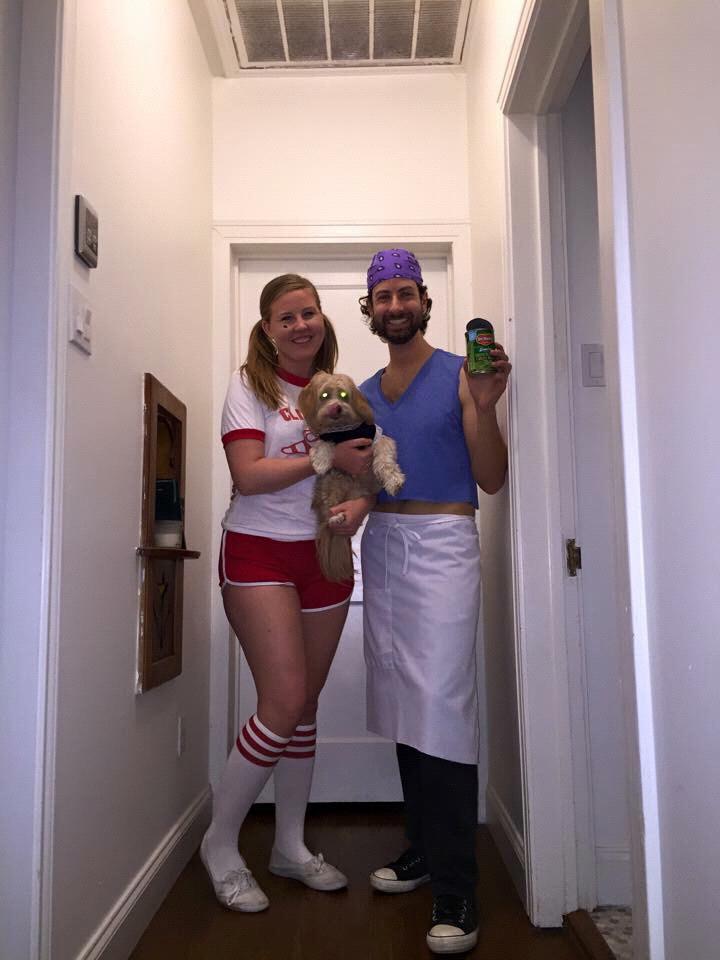First Halloween together. We went as the characters from Wet Hot American Summer.