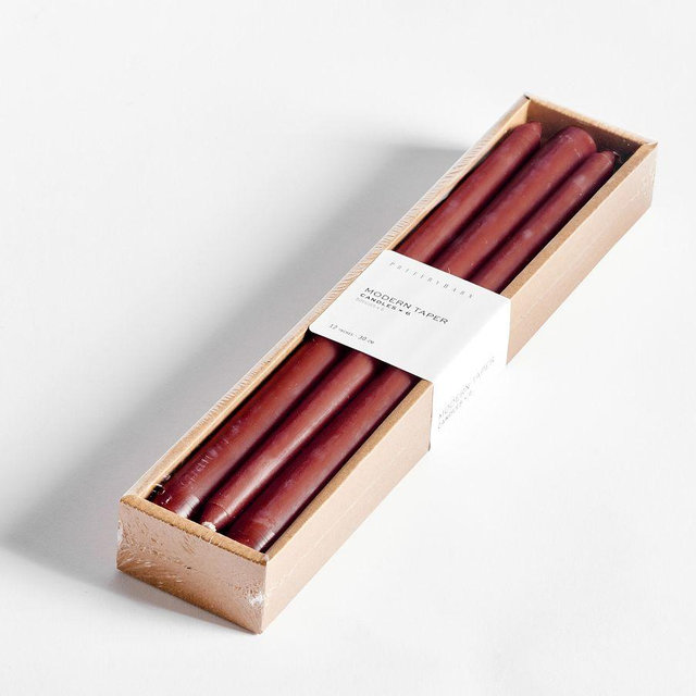 Taper Candles, Set of 6 - Red