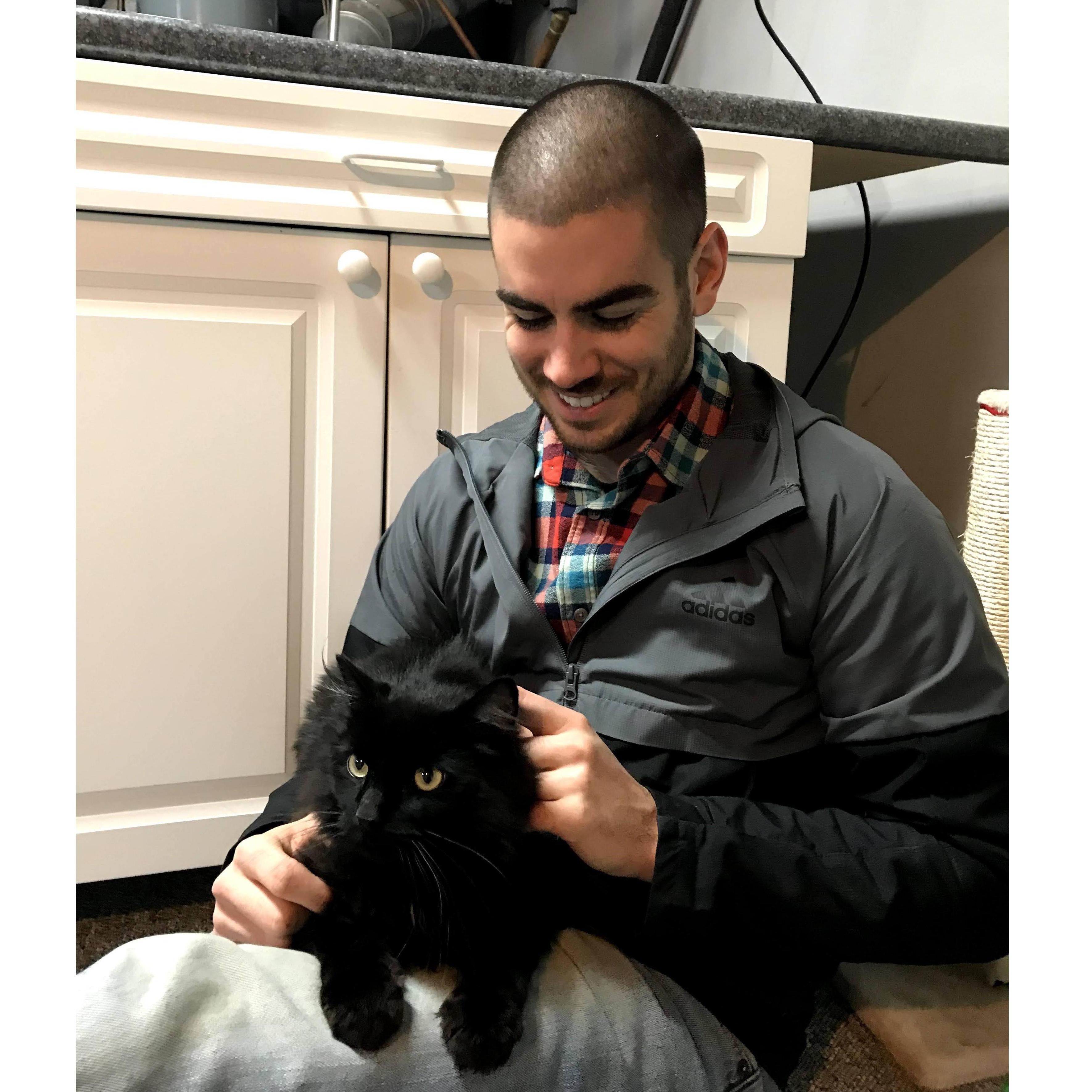 Mack's first day home: December 2018