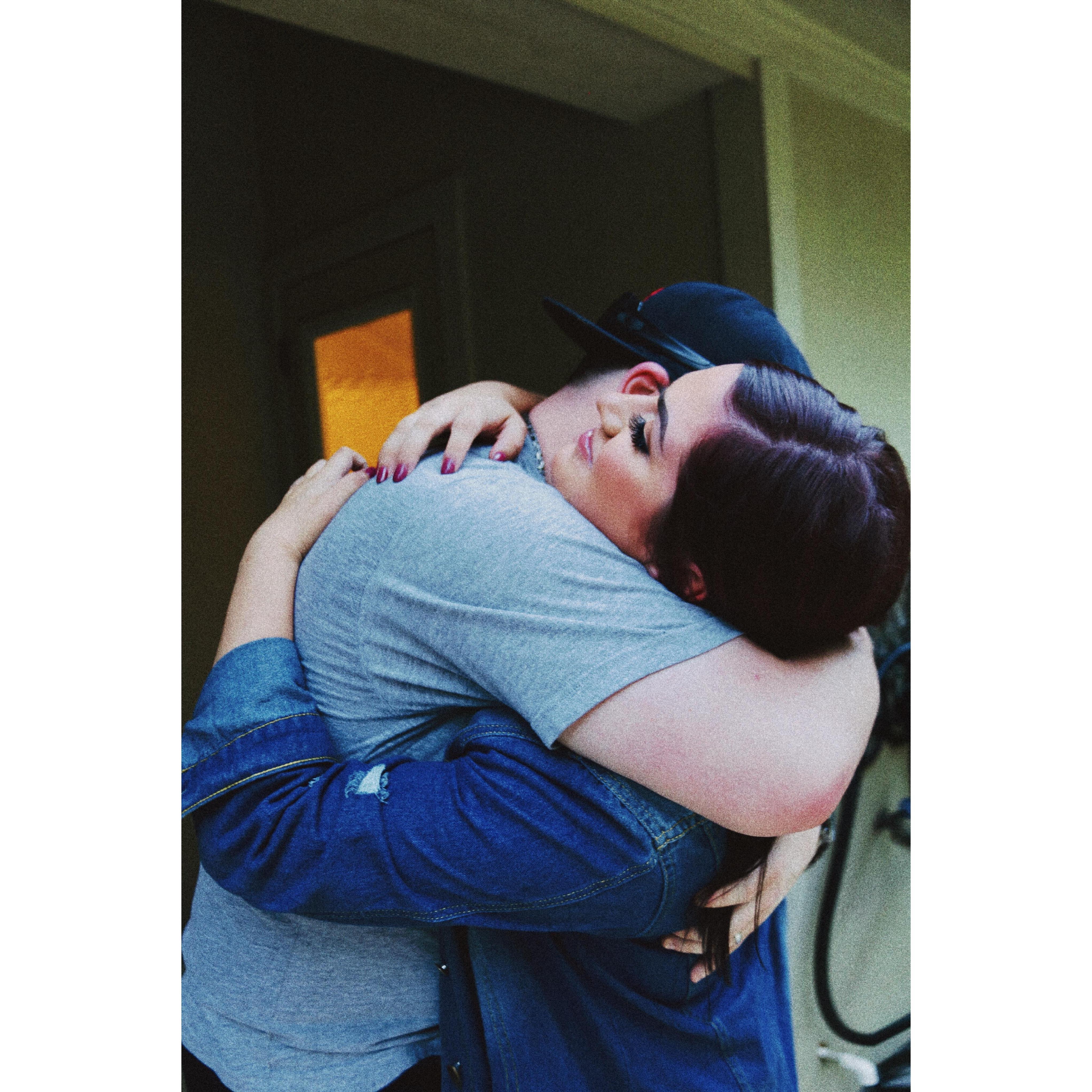 Saying goodbye. But really, just a see you later.