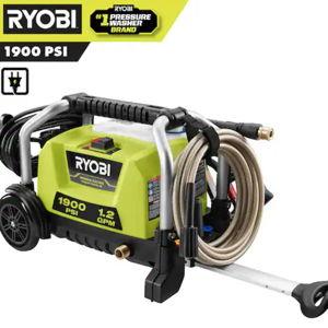 1900 PSI 1.2 GPM Cold Water Wheeled Corded Electric Pressure Washer