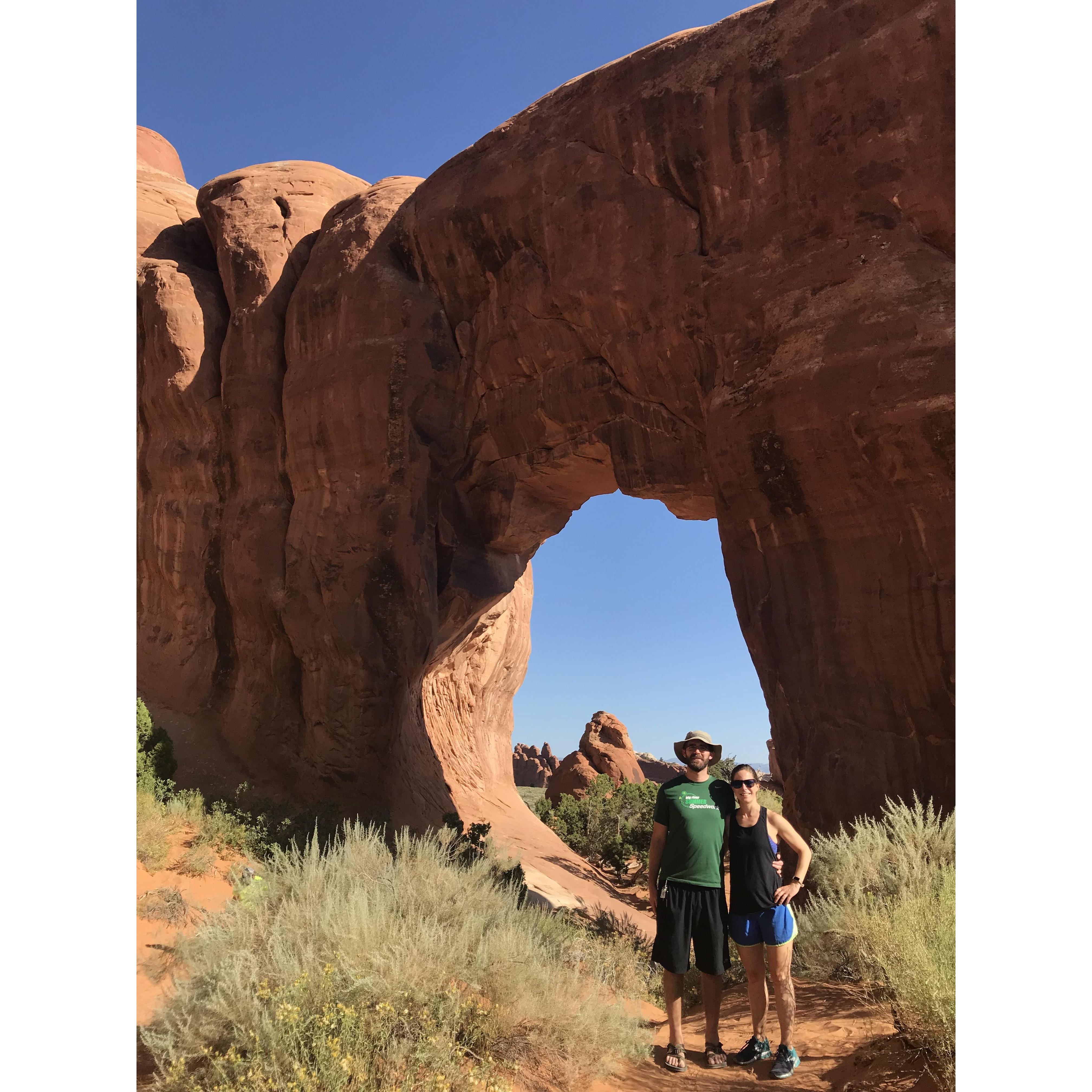 Arches National Park in Utah on a cross-country trip from San Francisco to Providence, RI
