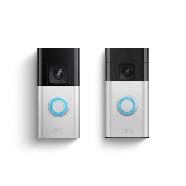 Ring Battery Doorbell Pro with Ring Battery Doorbell, Satin Nickel