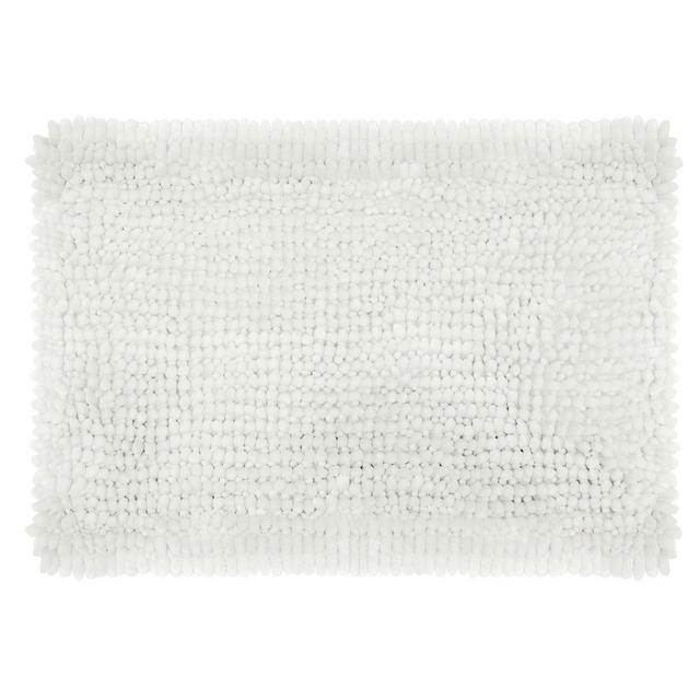 Laura Ashley® Butter Chenille 17-Inch x 24-Inch Bath Rug in White