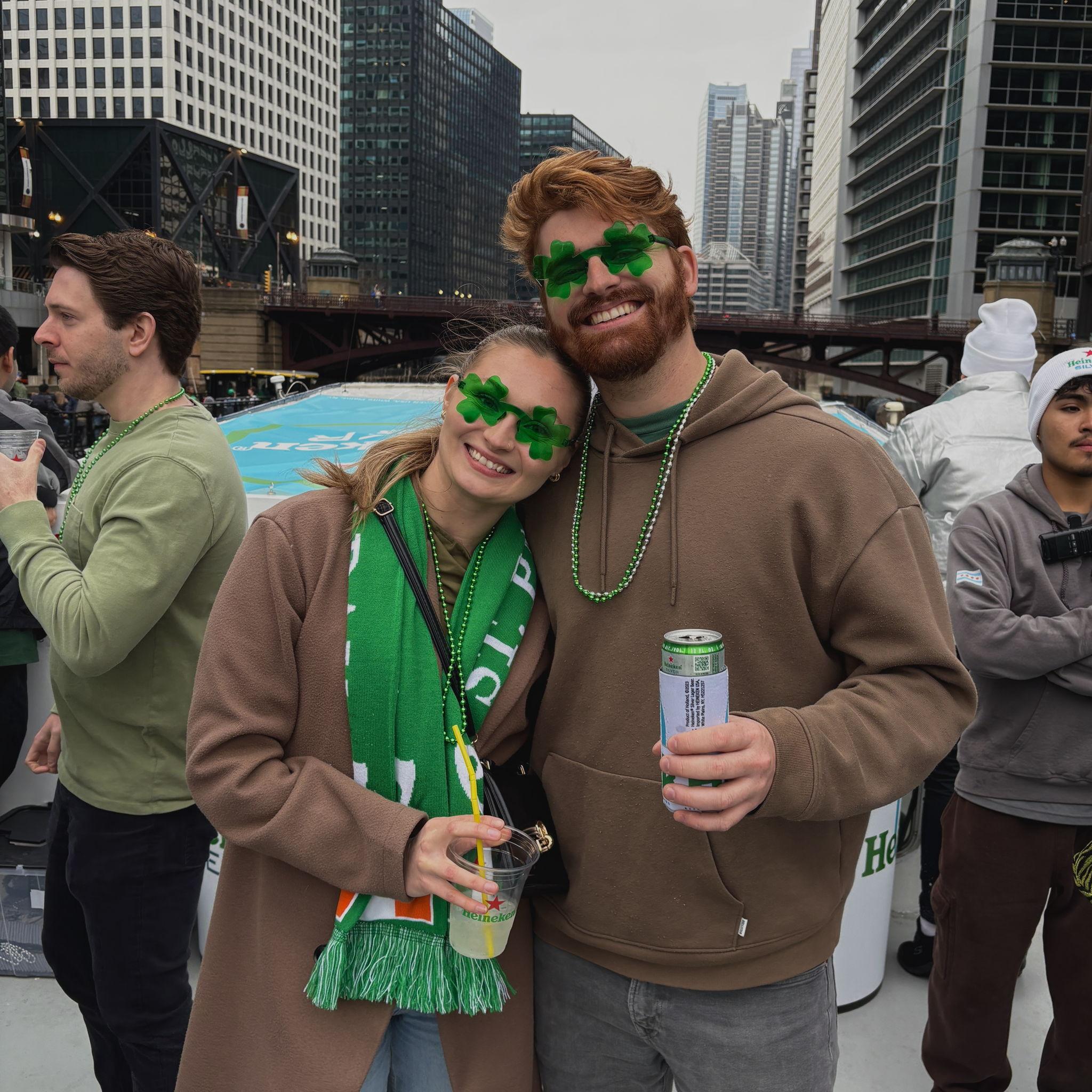 trip to Chicago to visit Aravind & Richa and celebrate St. Patrick's Day together