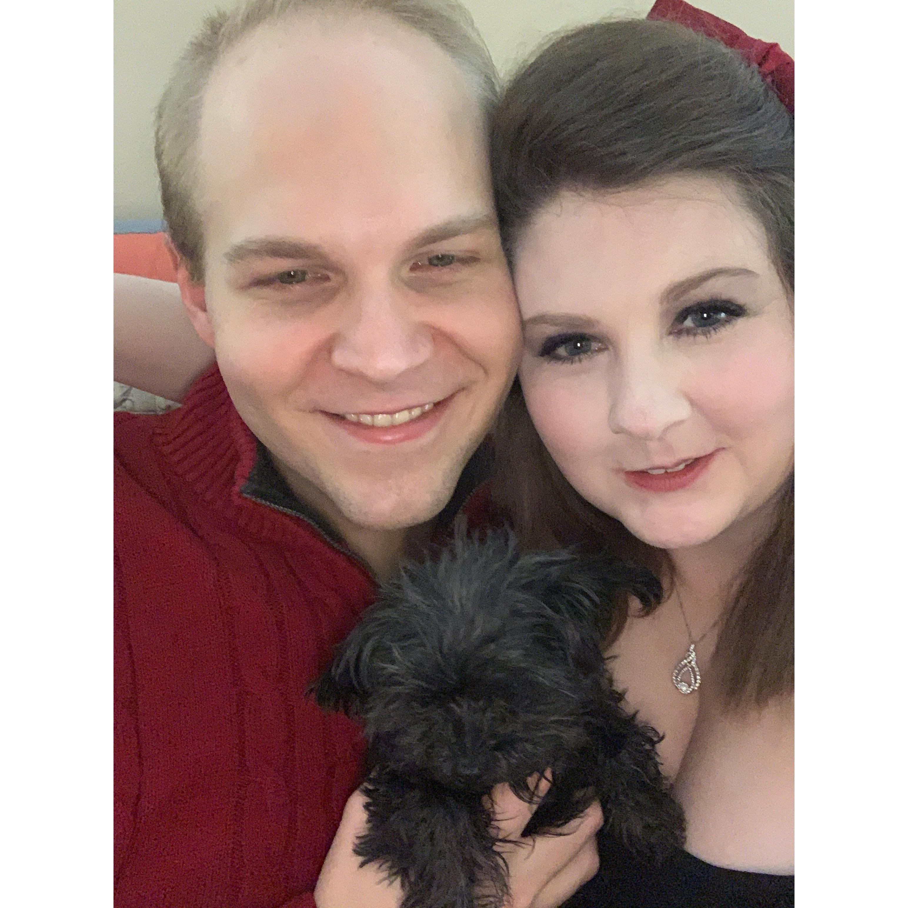 A snap our our little family the day we got engaged!