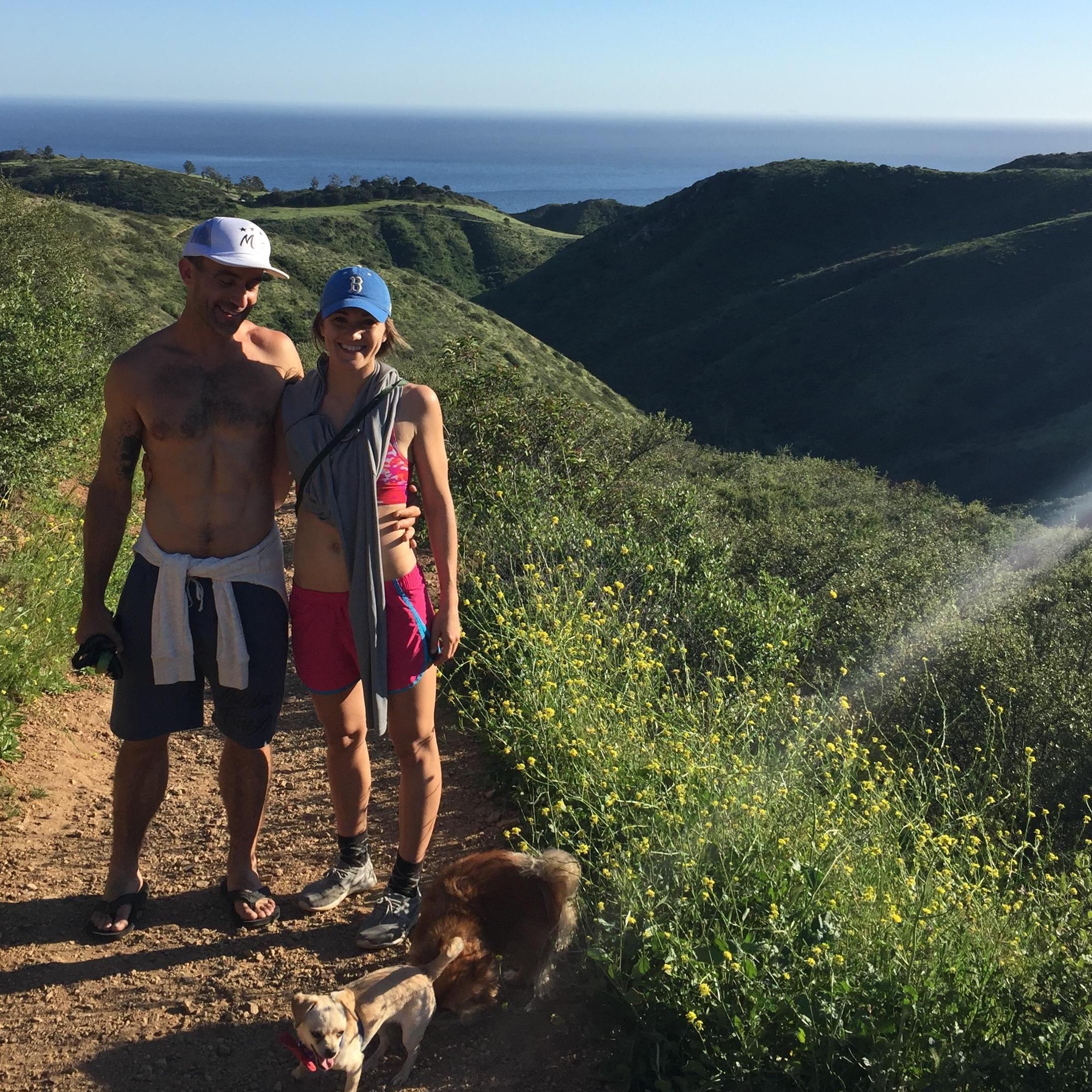 Enjoying another hike together