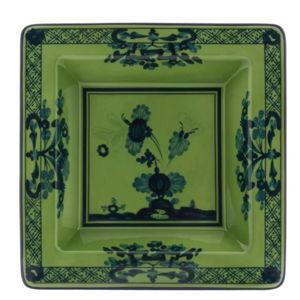 Oriente Italiano Large Squared Vide Poche in Malachite