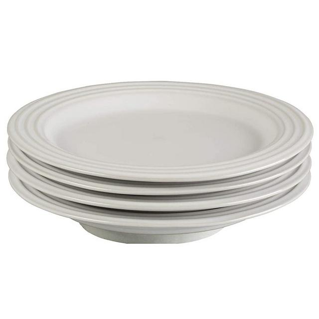 Le Creuset PG9300S4-2216 Salad Plates (Set of 4), 8.5", White