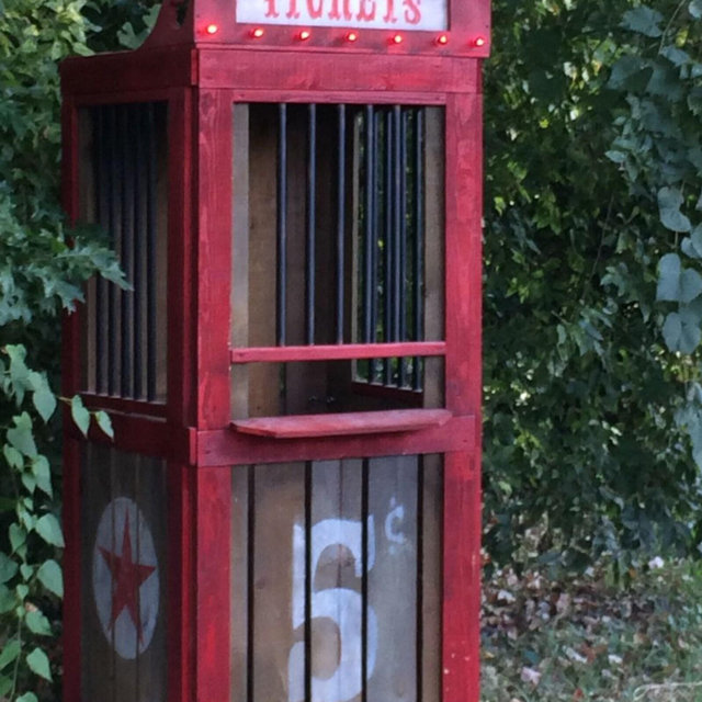 Haunted House Carnival Ticket Booth Halloween Decoration Prop Decor Walking Dead Zombie. Goes great with Carnival Games!