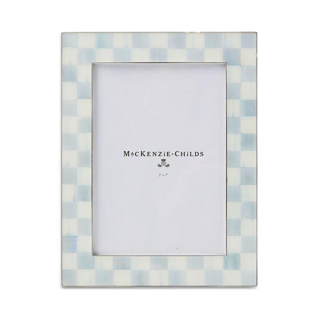 Mackenzie-Childs Sterling Check Silver Plated 5"x7" Frame