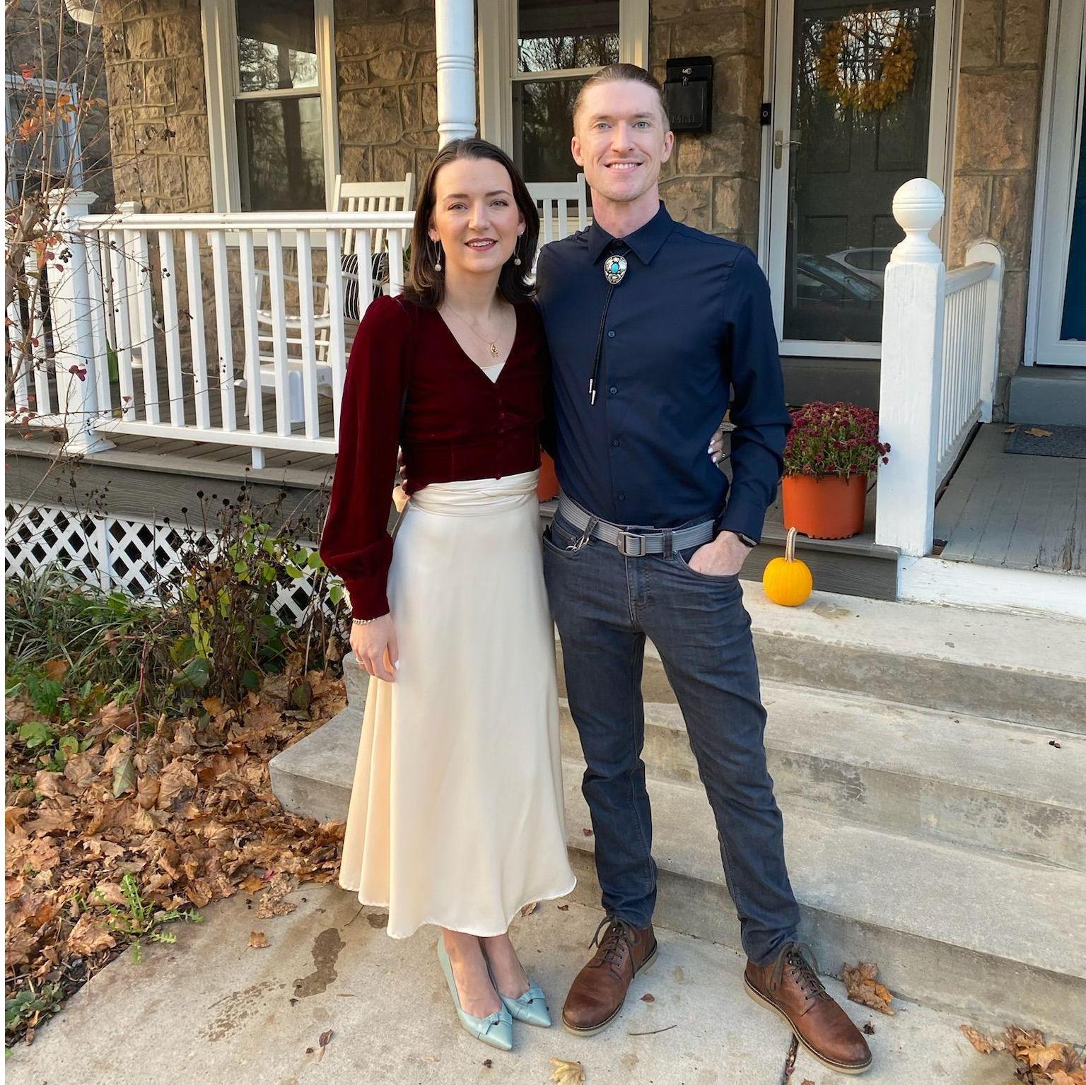 A photo before our family engagement party in Pennsylvania, Nov. 2022.