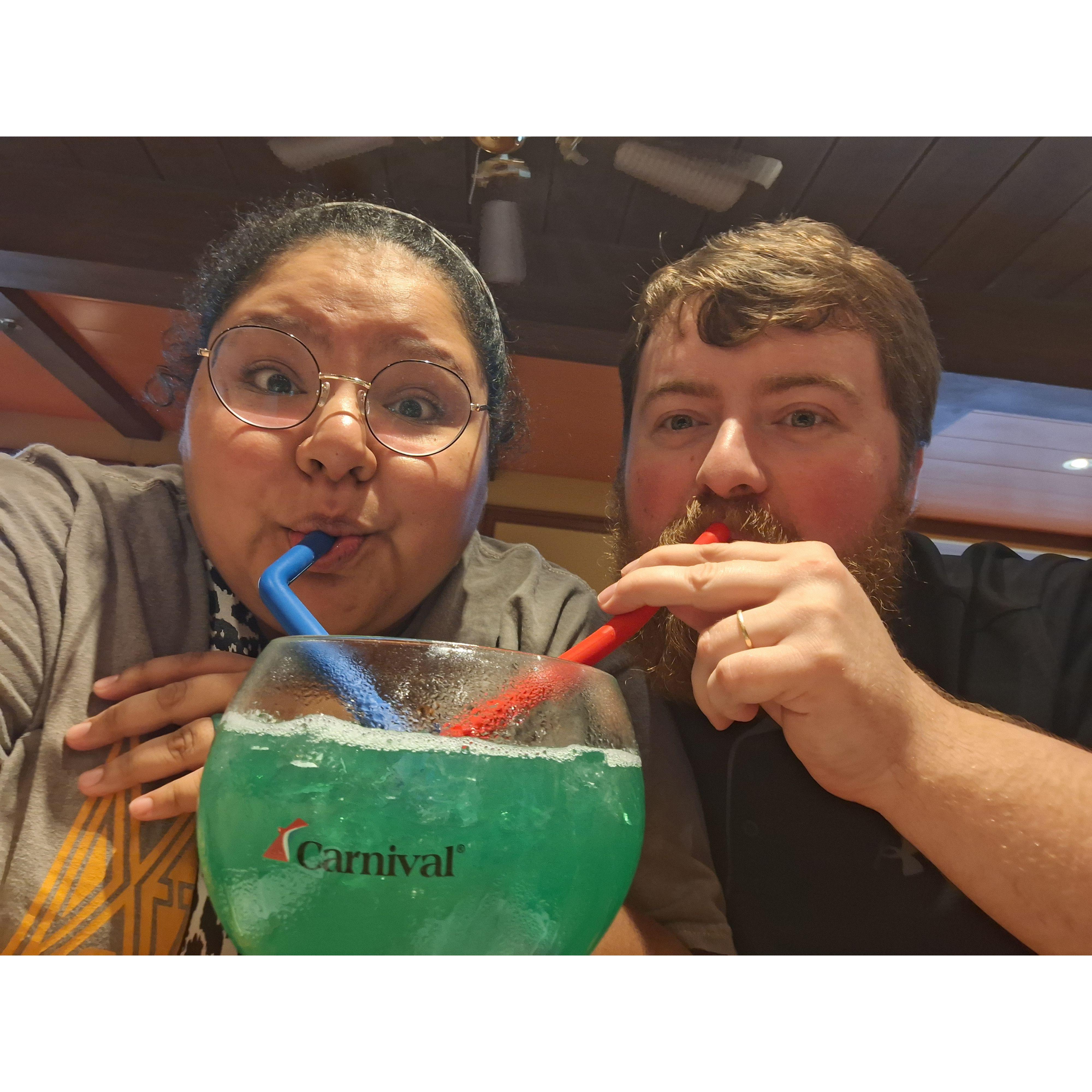 I made him chugg this with me after this picture lol