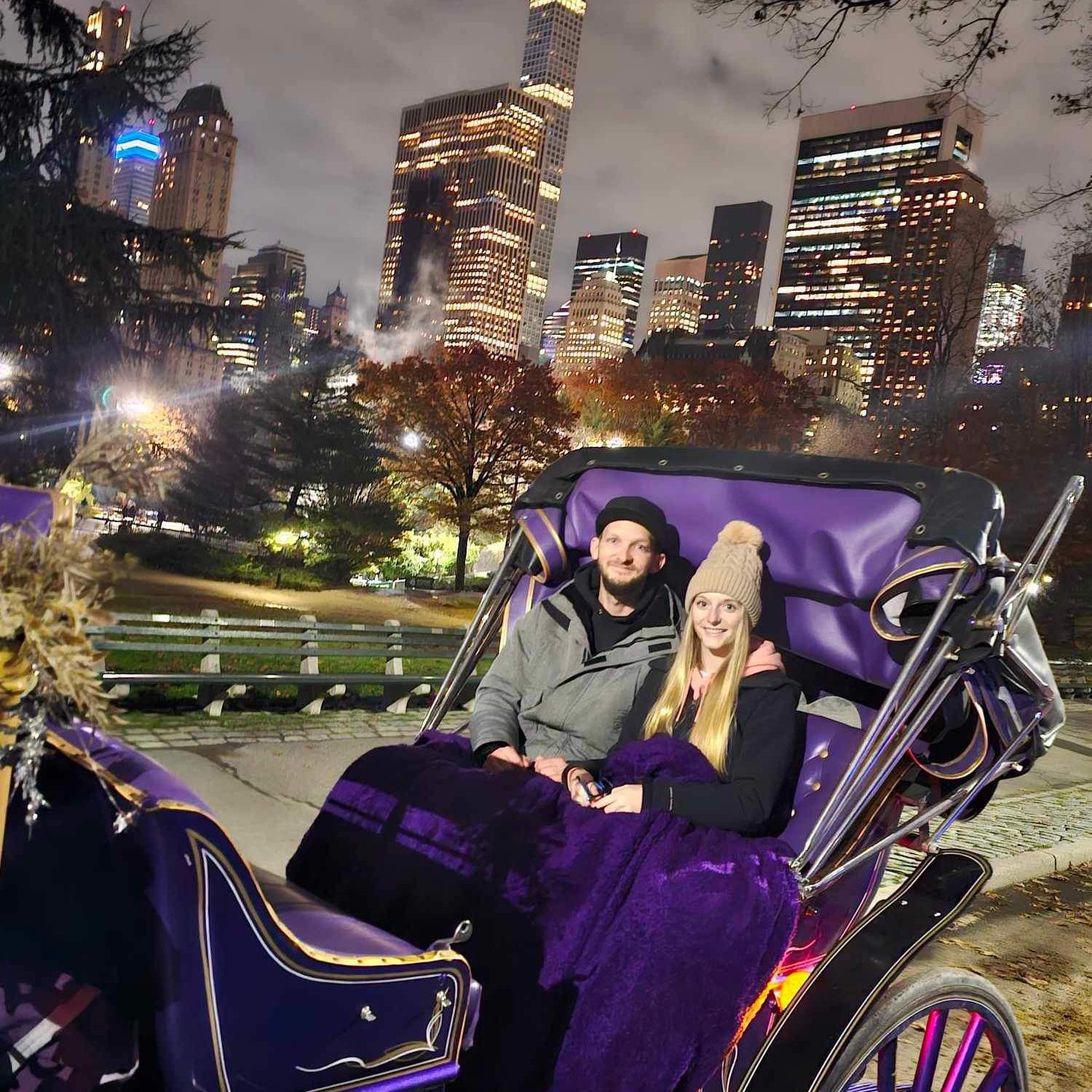 Horse and carriage ride through Central Park, New York!