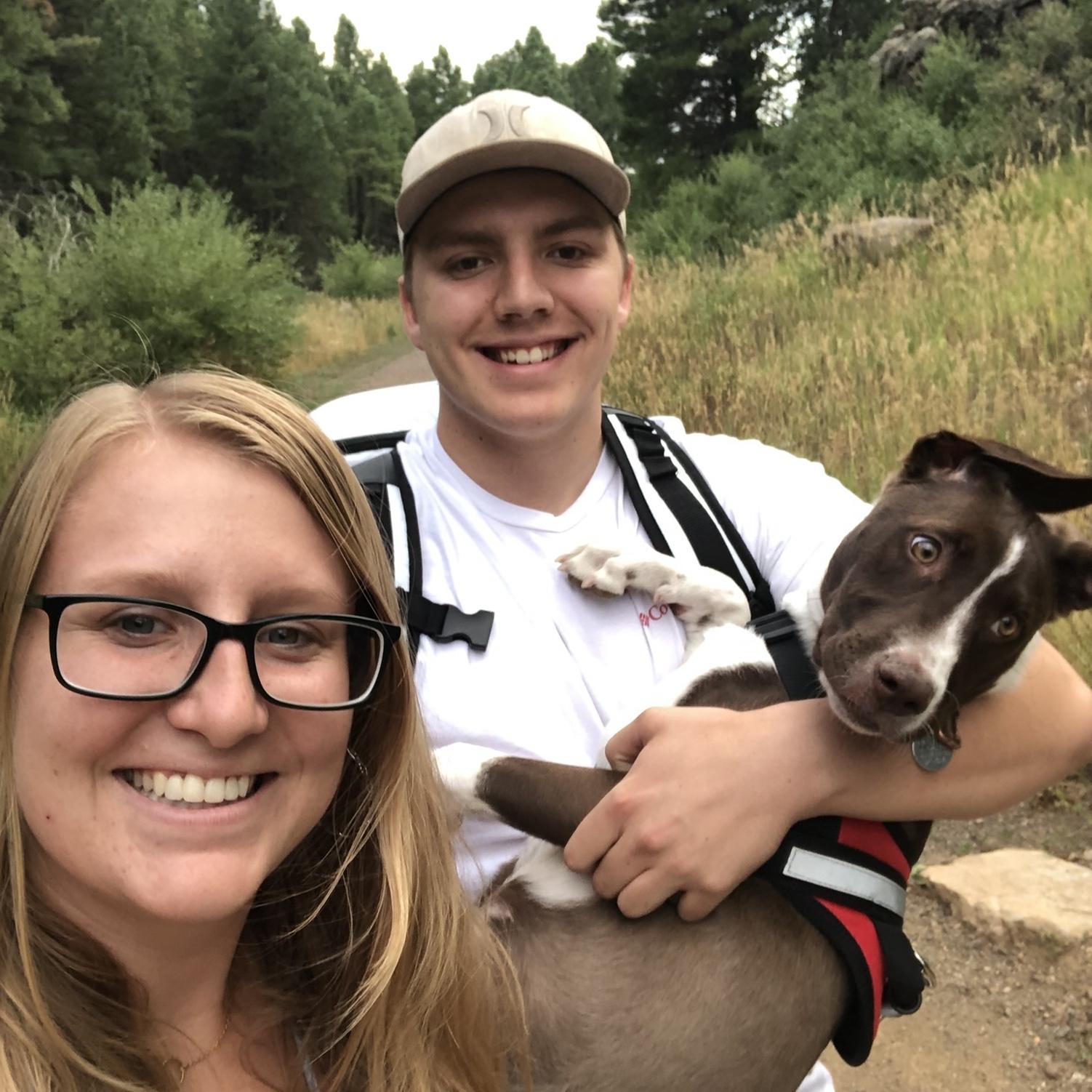 Afternoon walk with Chevy (6 months) in Flagstaff