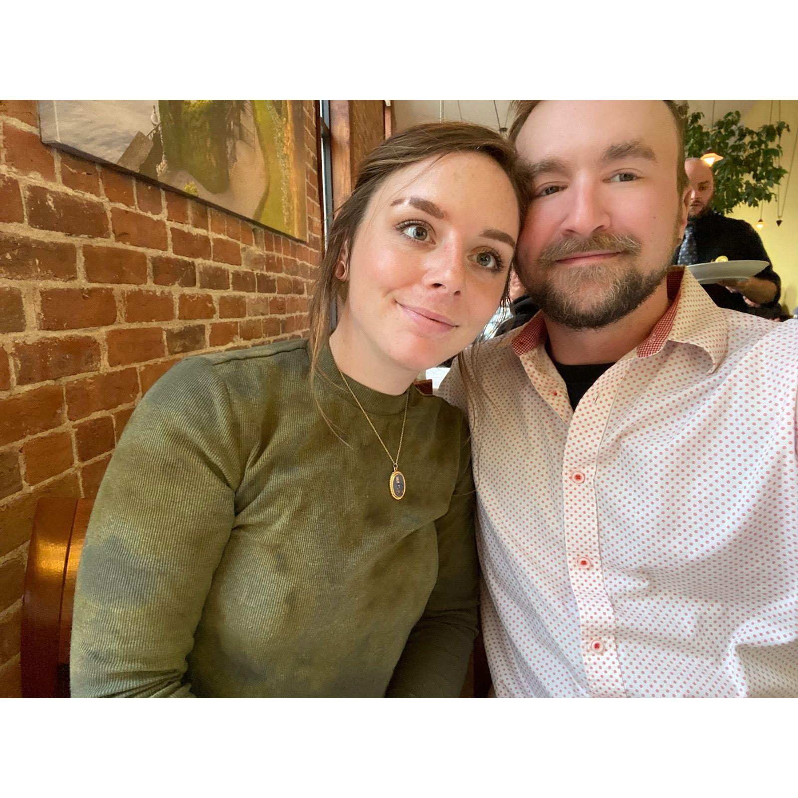 One thing about us, we love to wine and dine.