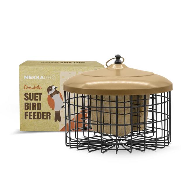 MEKKAPRO Squirrel Proof Double Suet Wild Bird Feeder